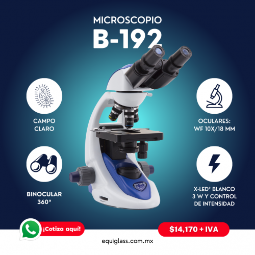 Microscopio biolgico binocular de campo claro