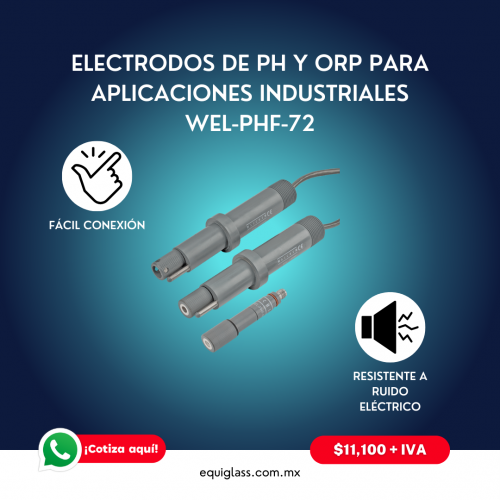 Electrodos de pH y ORP para aplicaciones industriales
