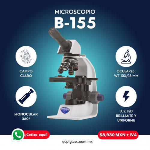 Microscopio biolgico monocular de campo claro 