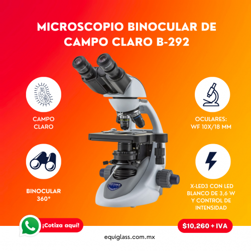 Microscopio biolgico de laboratorio binocular de campo claro