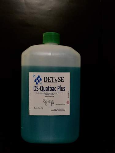 DS-Quatbac Plus Desinfectante Cuaternario de Amonio Lquido. 1 litro