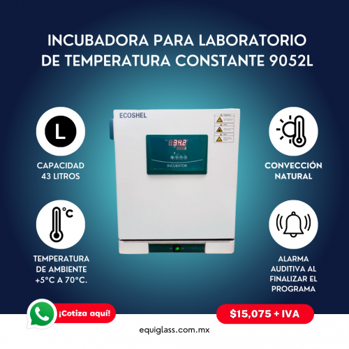 Incubadora para laboratorio de temperatura constante